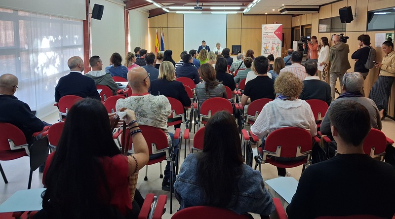 Durante la presentación.